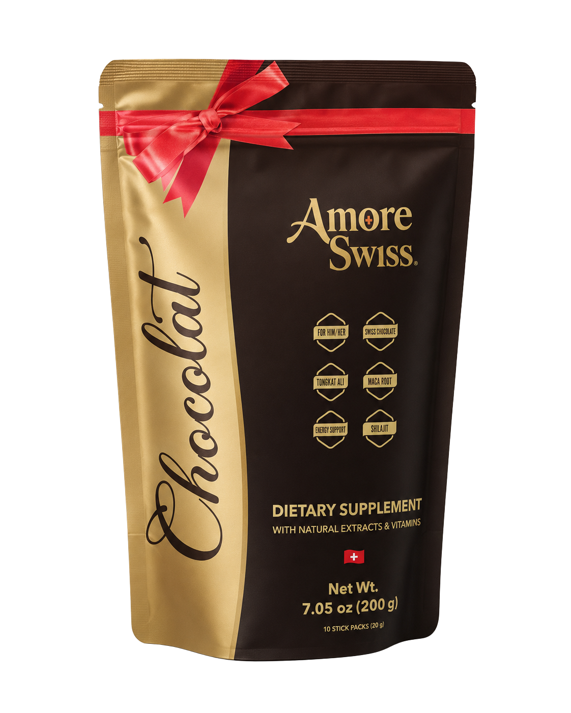Amore Swiss - Bolsa con 10 Sachets